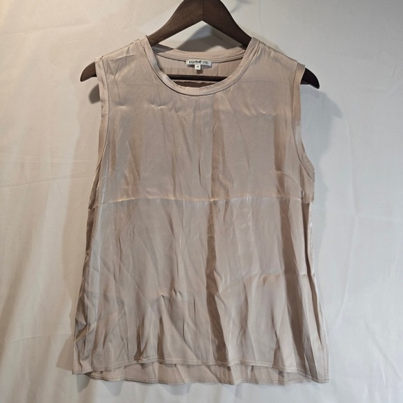 Clothes By Revue Tops - CLOTHE Made in Italy Sleeveless Top Beige Silk Blend Size M